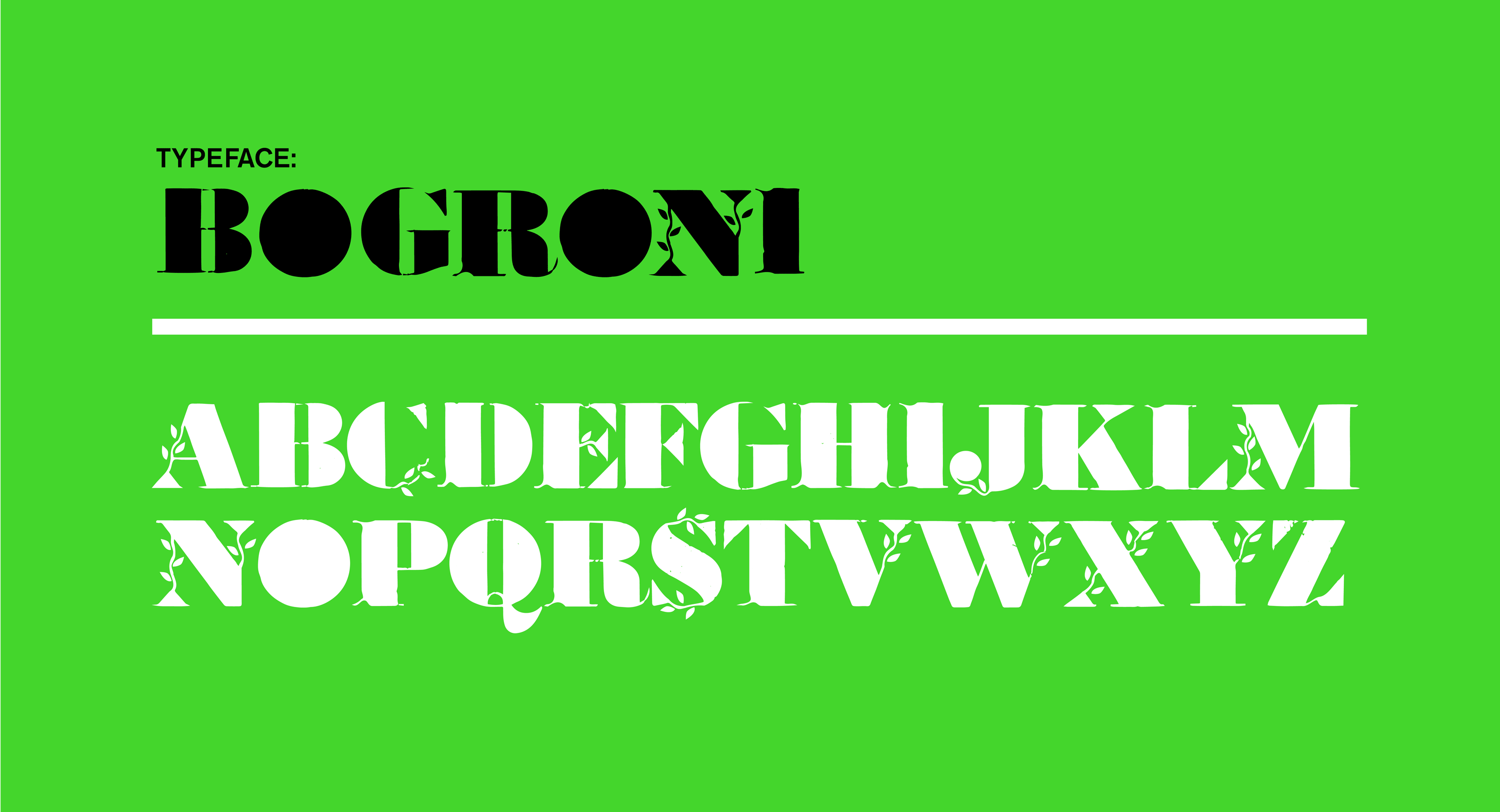 Bogroni Typeface