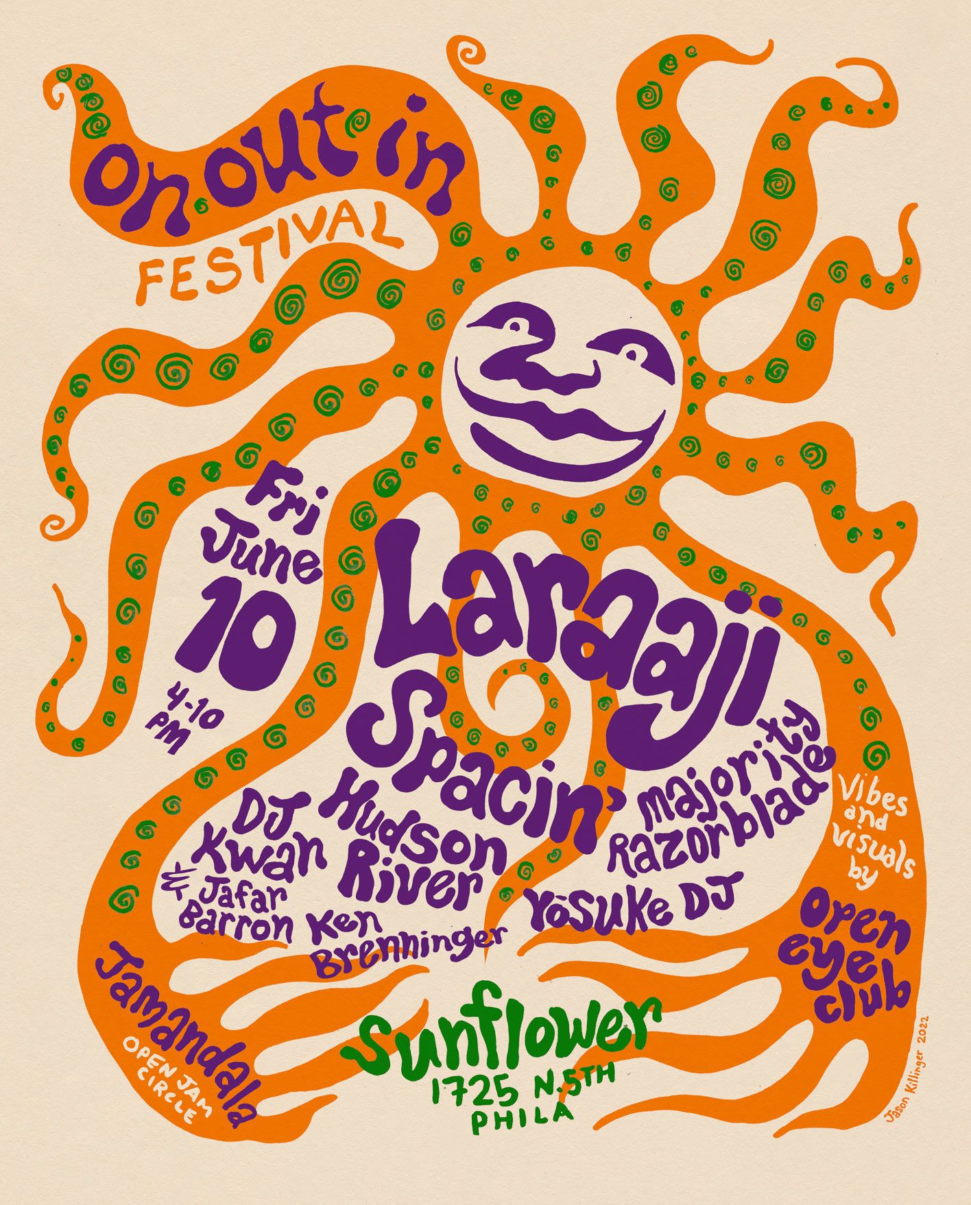 On Out In Festival Poster