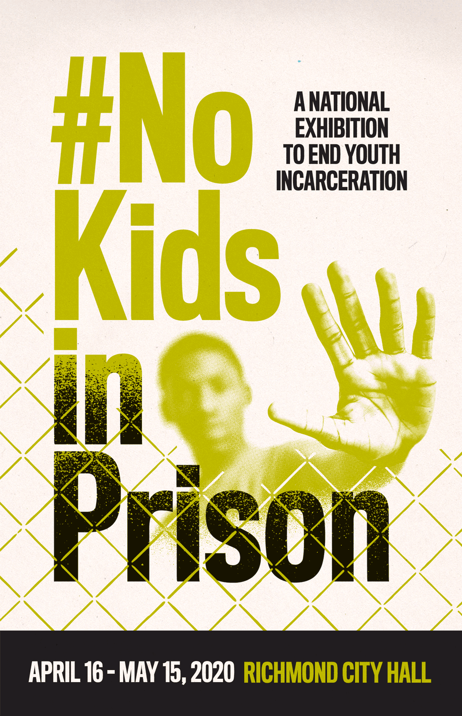 No Kids in Prison Poster Green