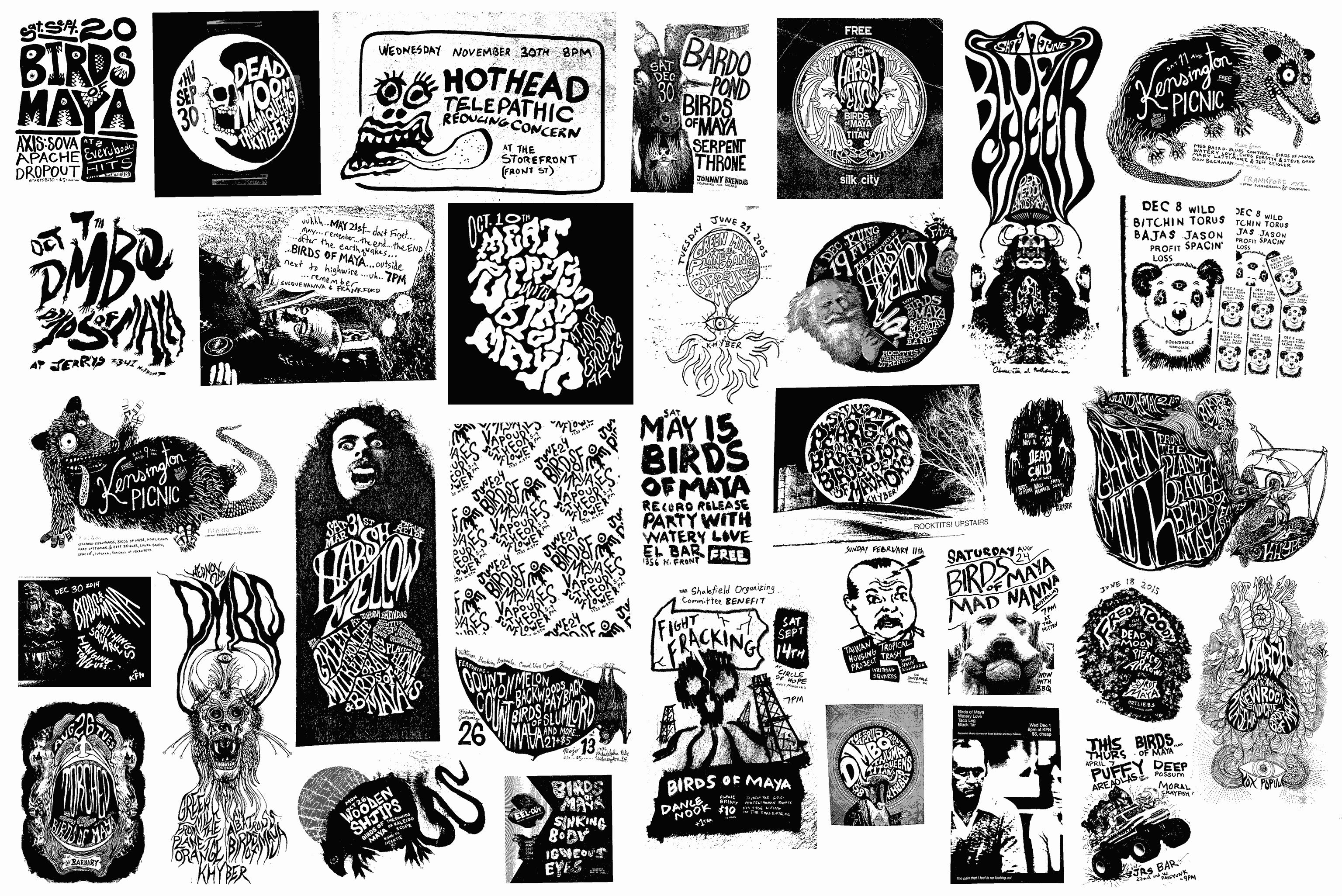 Black and white posters