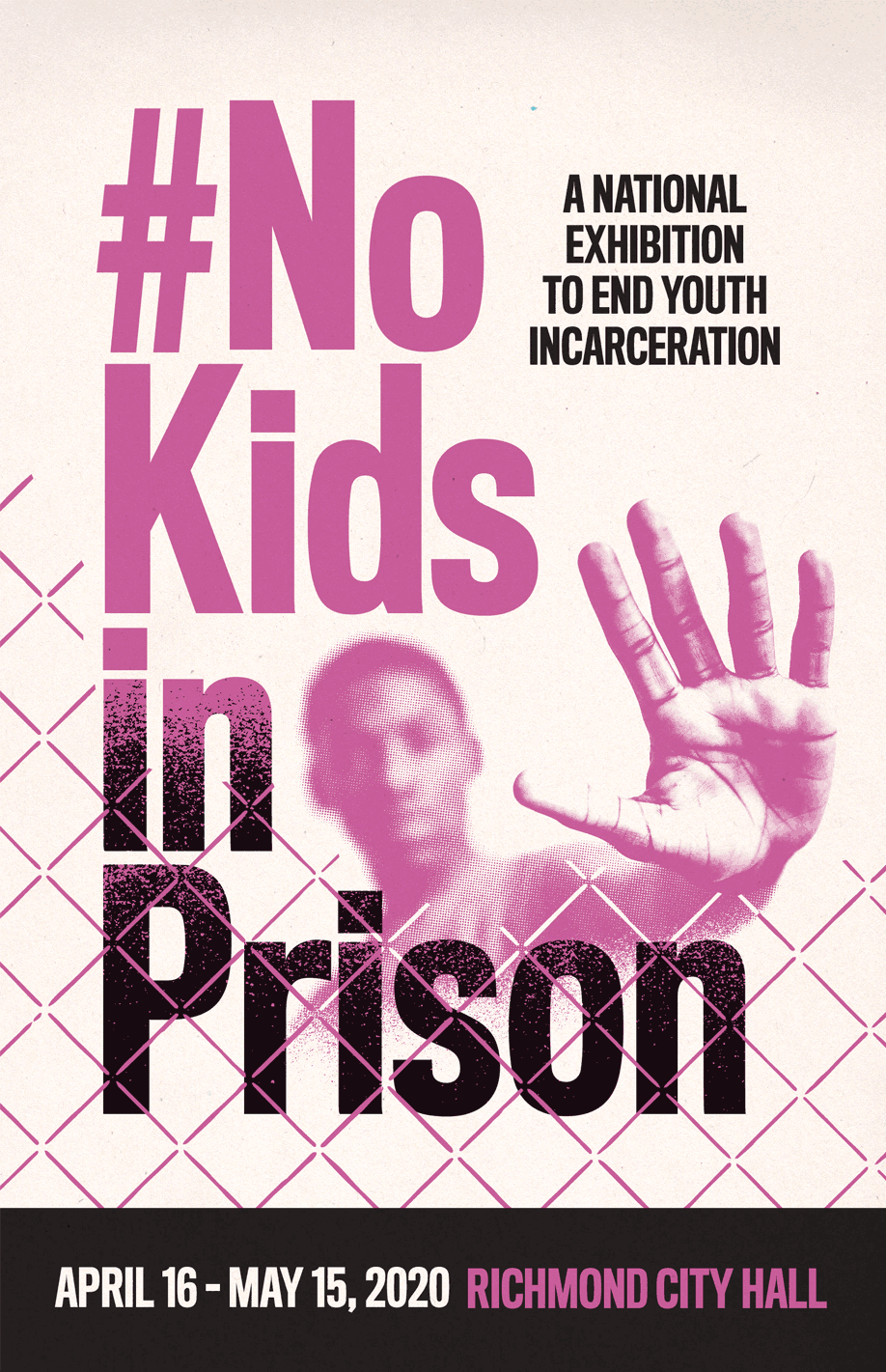 No Kids in Prison Poster PInk
