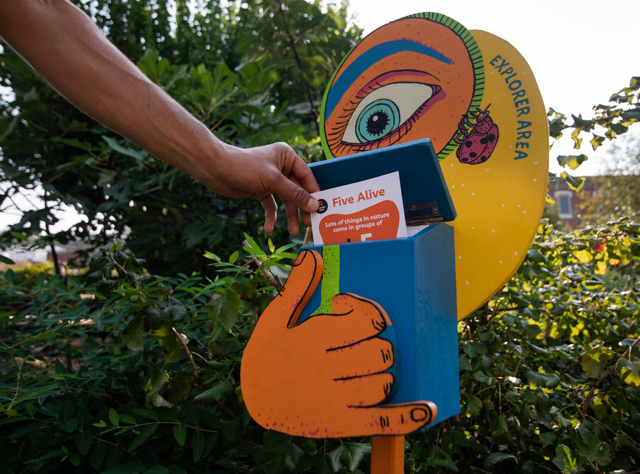 Garden Sign box and play prompt