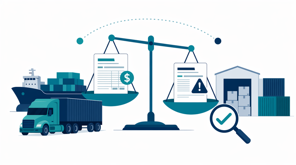 Pull quote highlighting that 80% of carrier invoices contain some form of discrepancy