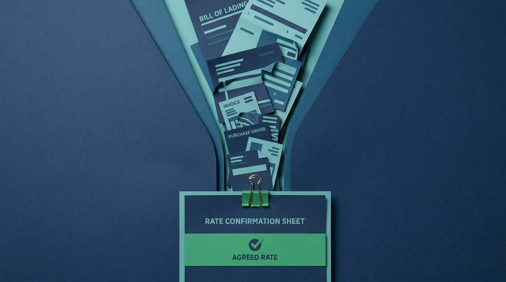 Pull quote highlighting time savings from rate confirmation automation for mid-size freight brokers