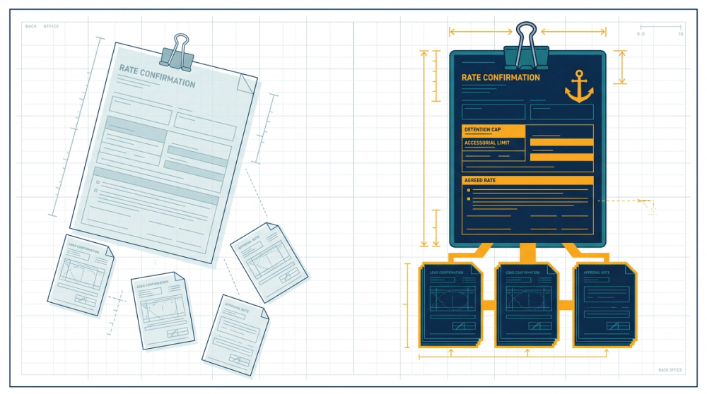 Key insight callout: one missing rate con field can cost more per year than the time it takes to fix your template