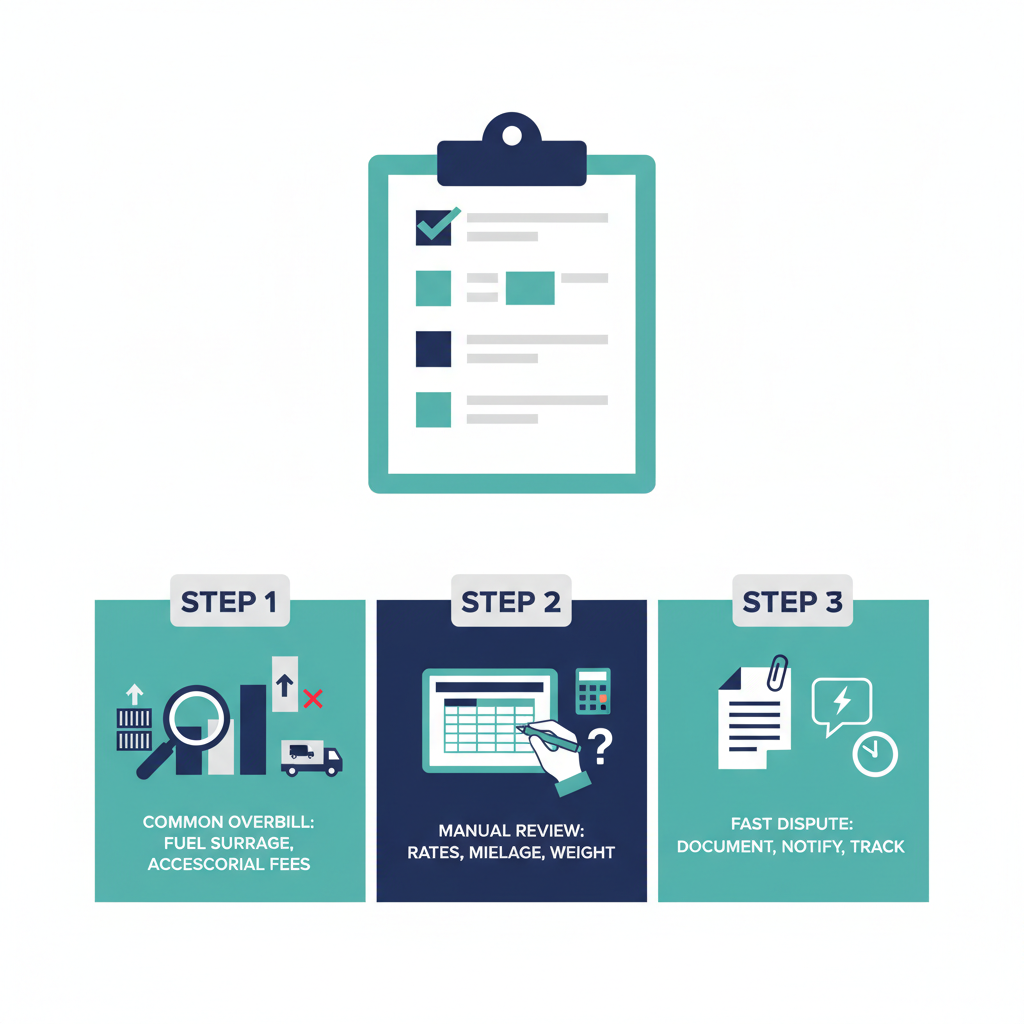 Carrier Invoice Audit Checklist: Catch Overbilling Fast