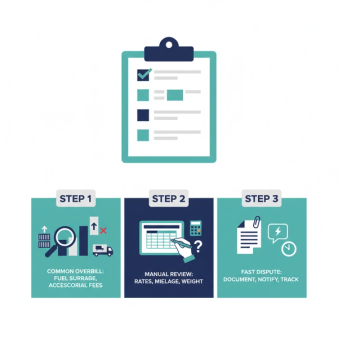 Carrier Invoice Audit Checklist: Catch Overbilling Fast