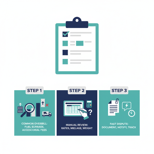 Carrier Invoice Audit Checklist: Catch Overbilling Fast