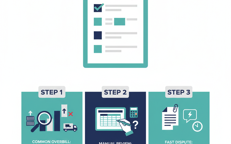 Carrier Invoice Audit Checklist: Catch Overbilling Fast