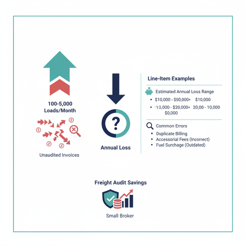 Freight Audit Savings for Small Brokers: The Real Cost