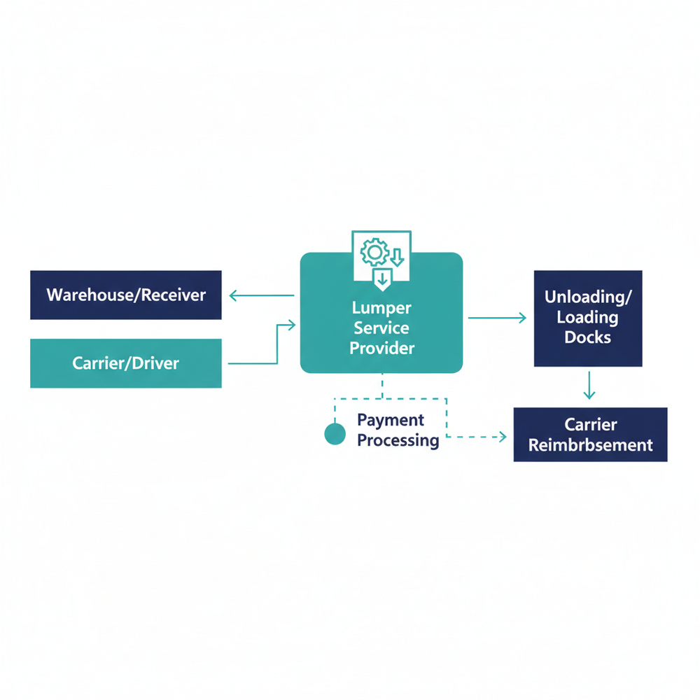 Diagram comparing a properly documented lumper receipt versus an incomplete cash receipt