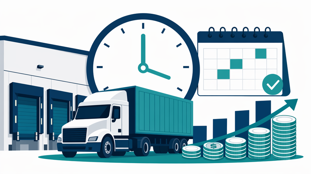 Key insight callout showing carrier overbilling costs brokers an average of $34,200 per month on 500 loads