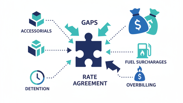 Rate Agreement Gaps Carriers Use to Overbill You on Every Load