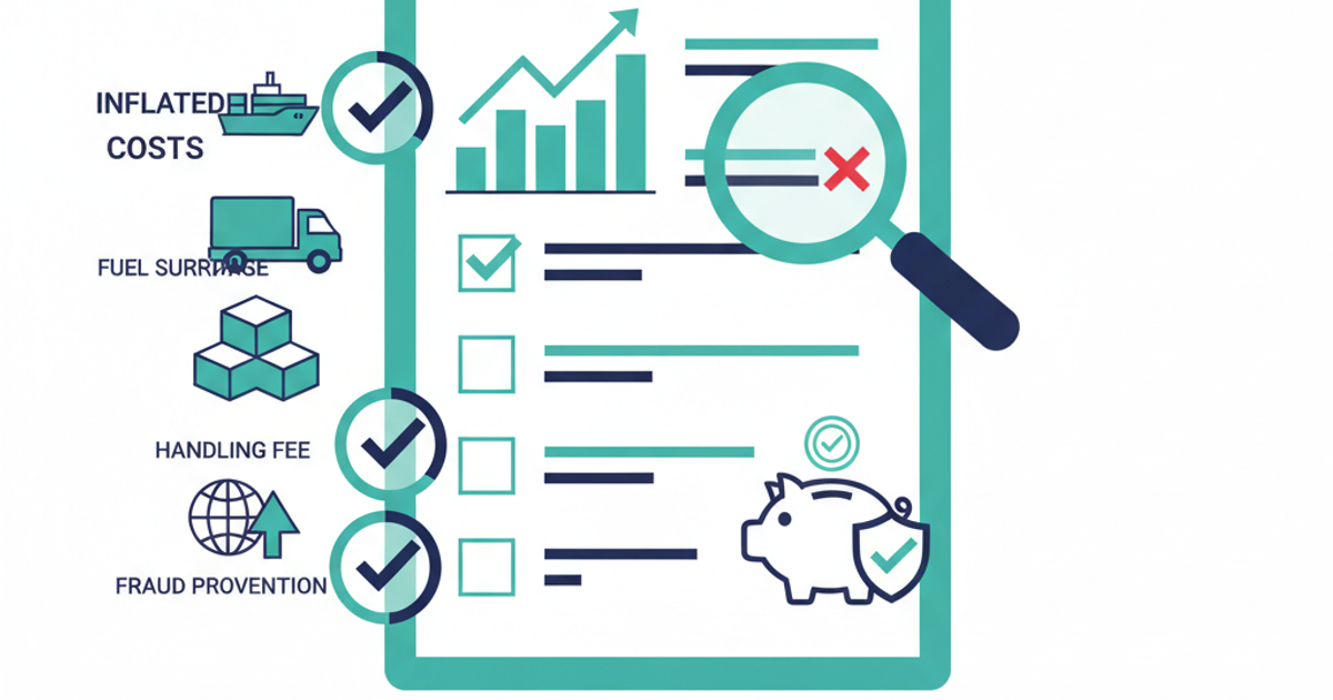 Freight billing reconciliation process showing carrier invoice comparison against rate confirmation and BOL documents