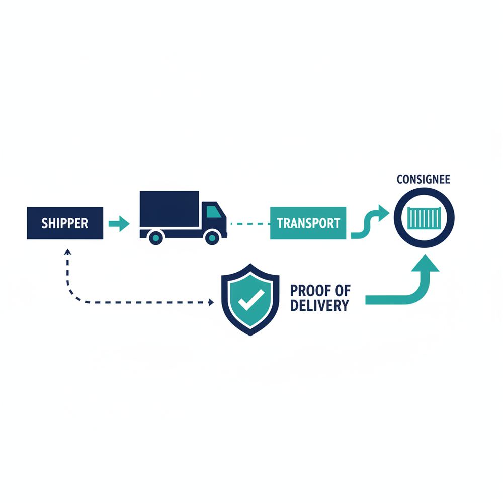 Diagram showing which POD fields are required to dispute carrier accessorial charges