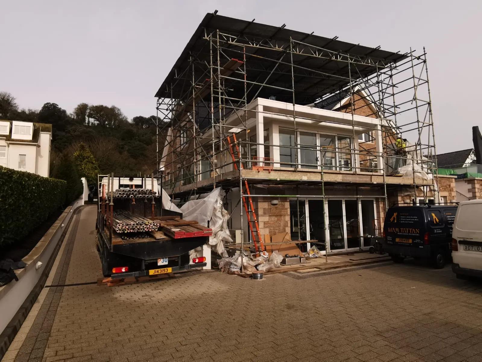 Conversion in process with scaffolding