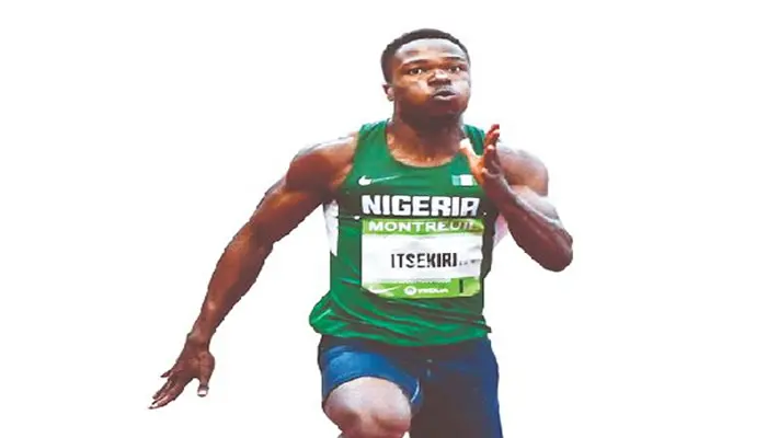 Cover image for Itsekiri guns for gold in 100m