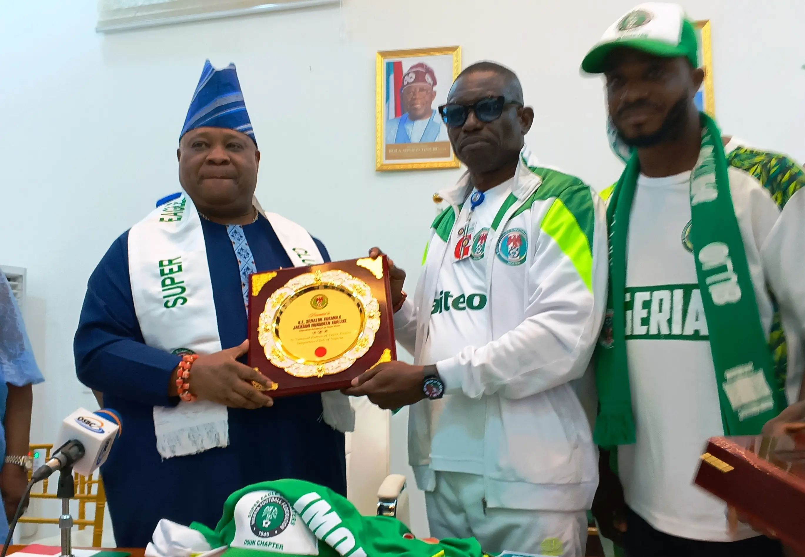 Cover image for Gov. Adeleke pledges support to Super Eagles Supporters Club