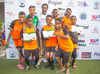 Cover image for LSFA hits another bull eye with successful Kids Football Programme
