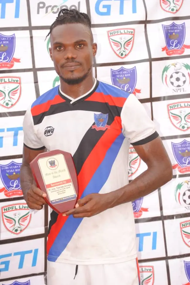 Cover image for Ekioke earns Lobi Stars N.5m for goal against Abia Warriors