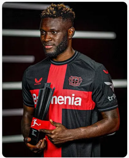 Cover image for Leverkusen values Boniface at £47m