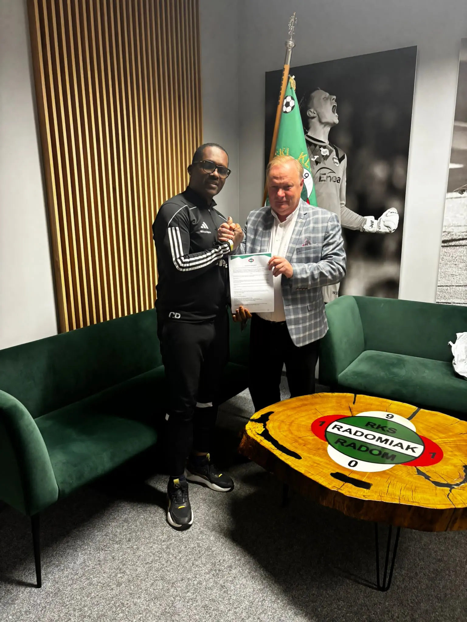 Cover image for FIFA licensed agent, Thomas appointed African representaive to top Polish side, Radomiak Radom FC