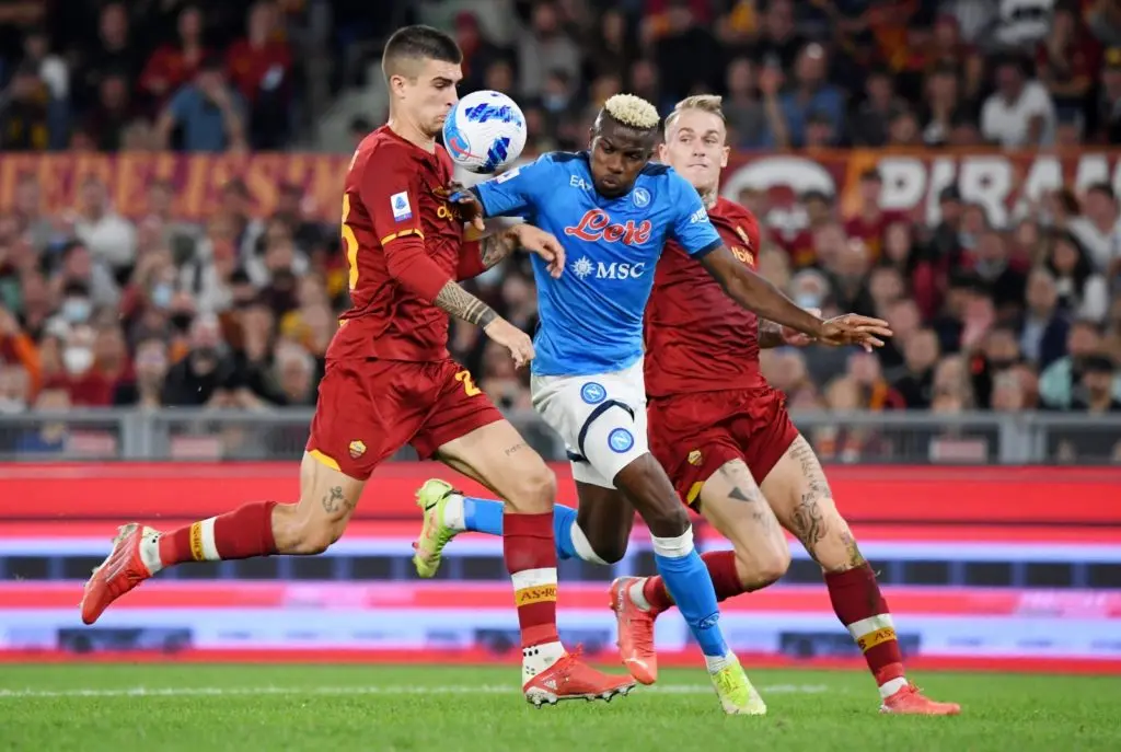 Cover image for Osimhen gets highest Napoli rating in Roma draw
