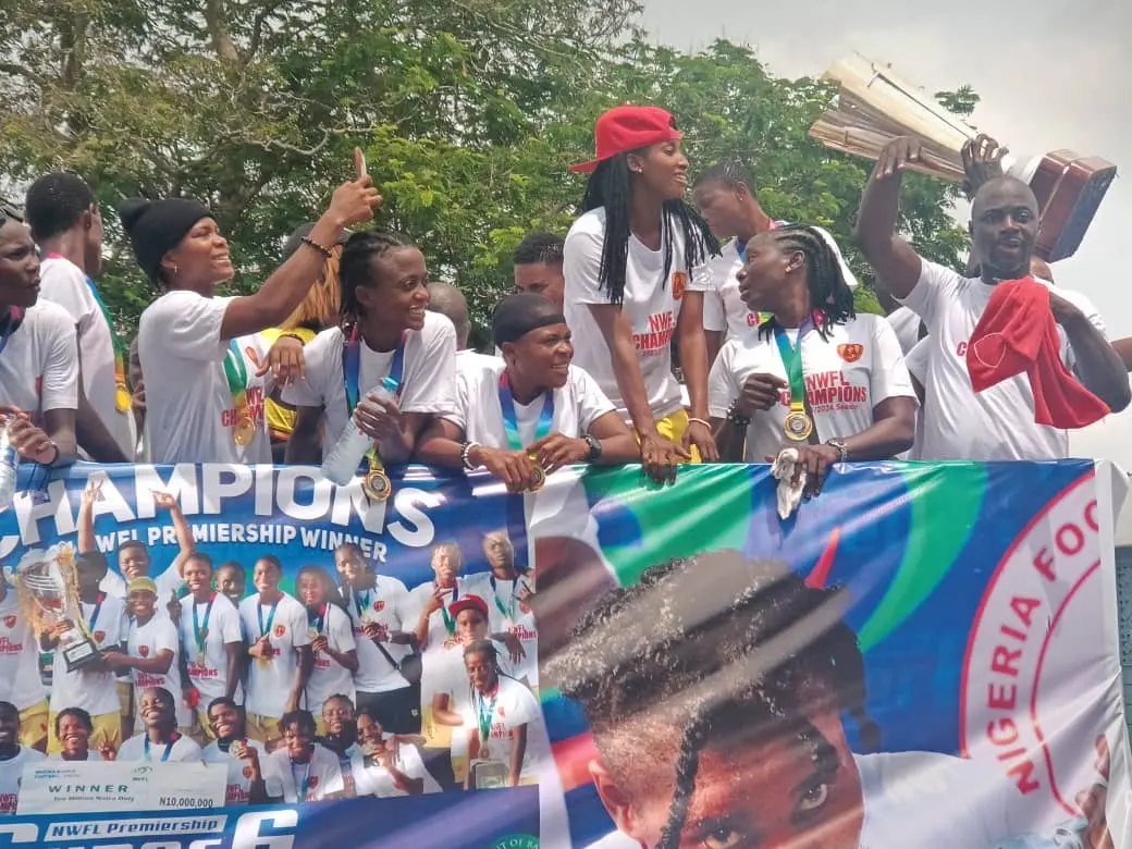 Cover image for Edo govt receives, splashes N50m on NWFL champions, Edo Queens