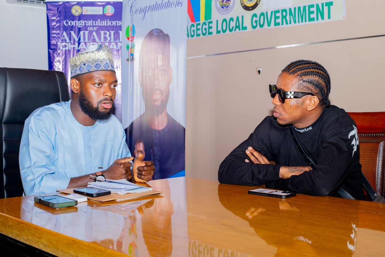 Small Doctor visits Agege LG Chairman, Ganiyu Obasa
