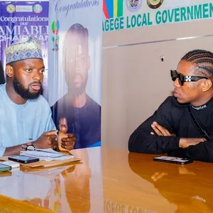 Small Doctor visits Agege LG Chairman, Ganiyu Obasa