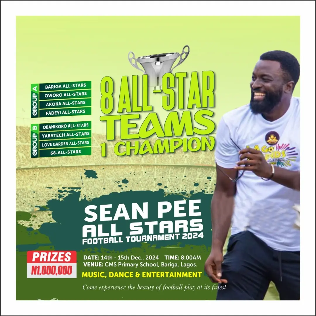 Cover image for Sean Pee All-Stars football tourney begins in Lagos