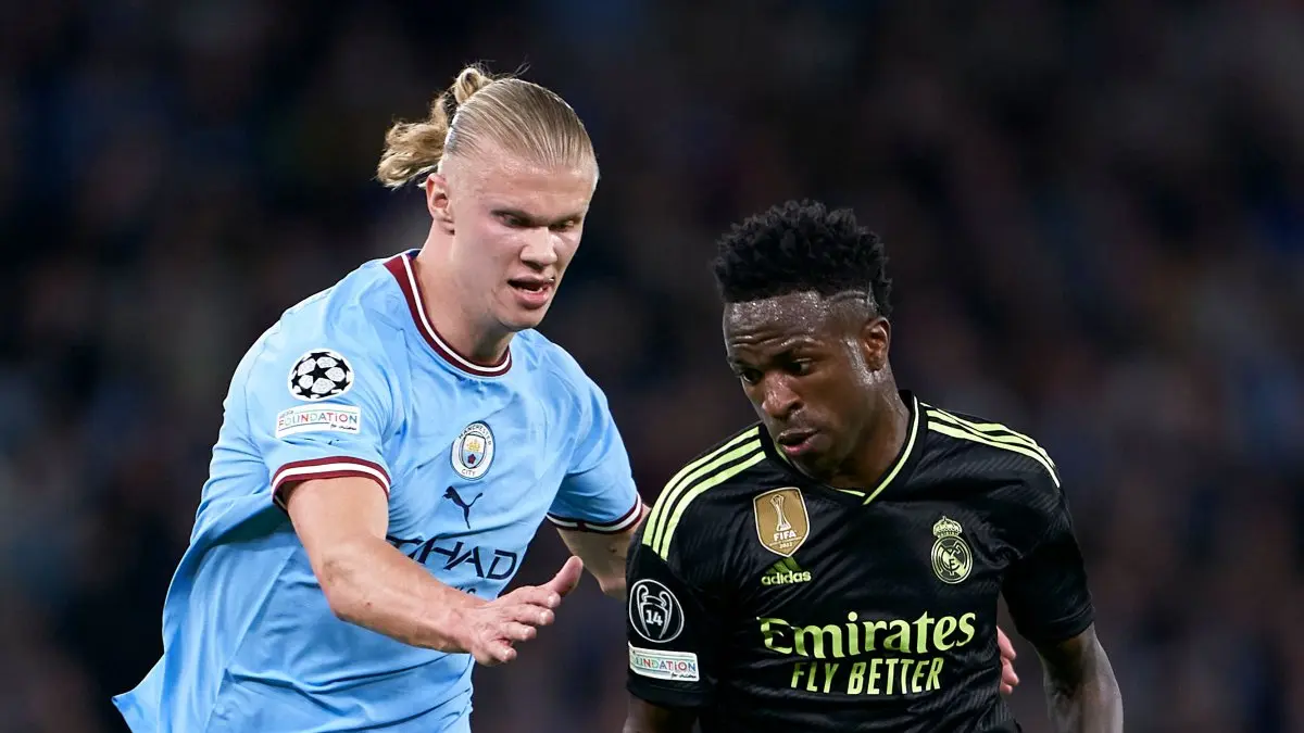Cover image for CHAMPIONS LEAGUE: Battle of heavyweights as Man City, Real Madrid clash