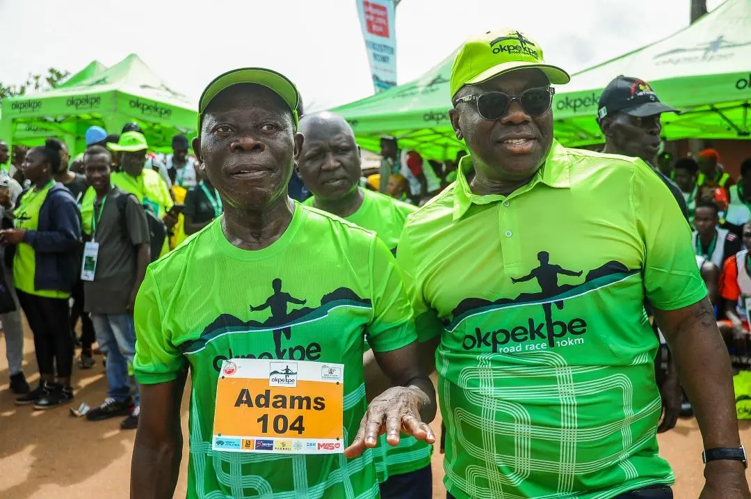 Cover image for Oshiomhole happy to be part of Okpekpe race success story