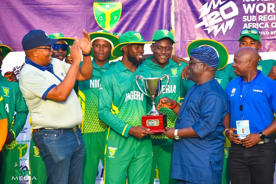 Cover image for NSC DG, Olopade commends Cricket Federation, as Nigeria wins ICC Men’s T20 Sub-Regional tourney