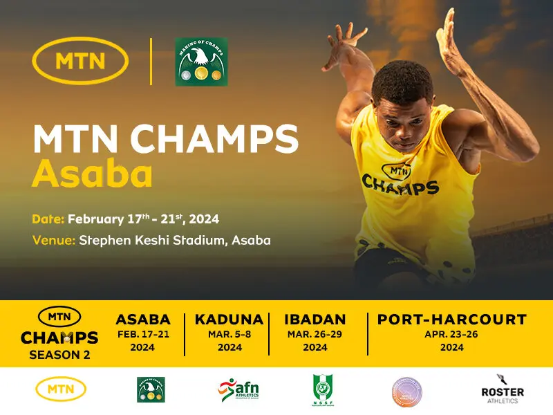 Cover image for Okpor, Godwin, Odumoso win sprint titles on Day 4 of MTN CHAMPS Asaba
