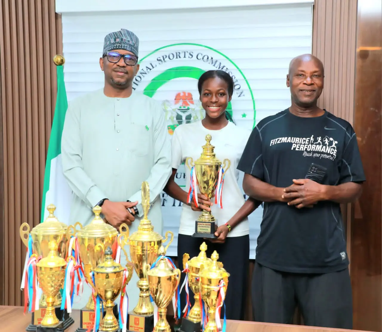 Cover image for NSC chairman pledges support for tennis sensation, Khadijat Mohammed