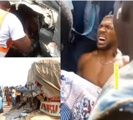 Cover image for Eyewitness accounts of Anthony Joshua crash confirms two dead were travelling in boxer's car