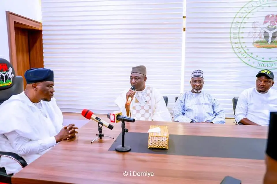 Cover image for Gov Fintiri assures NFF of world-class stadium in Yola next year