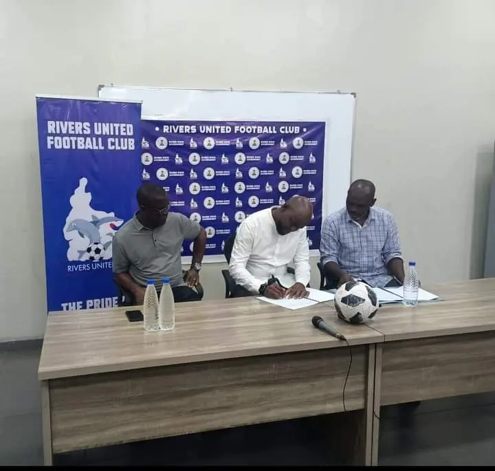 Cover image for Rivers Utd signs Finidi George as new manager