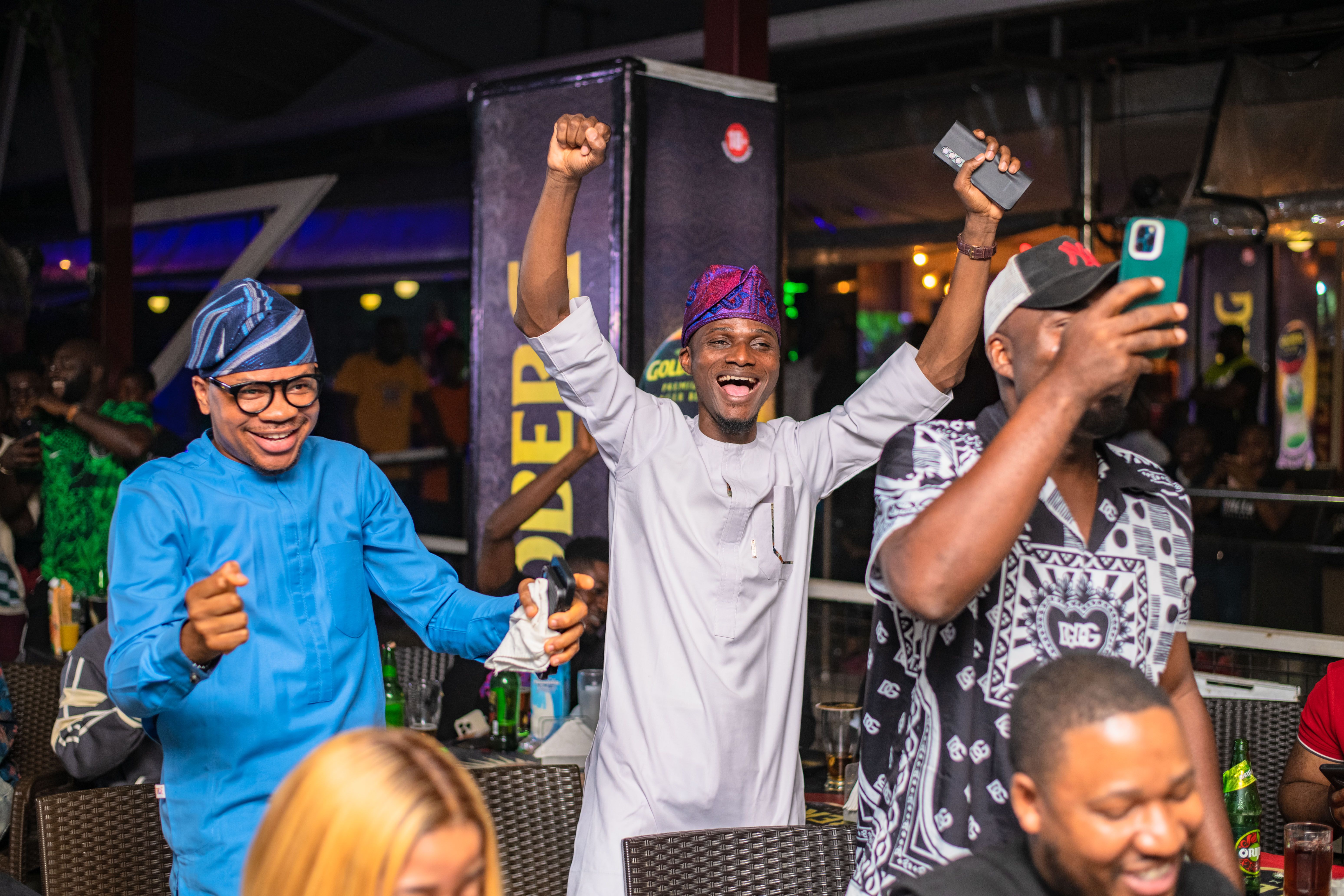 Cover image for Goldberg leads fan celebration as Super Eagles advance to Rd of 16