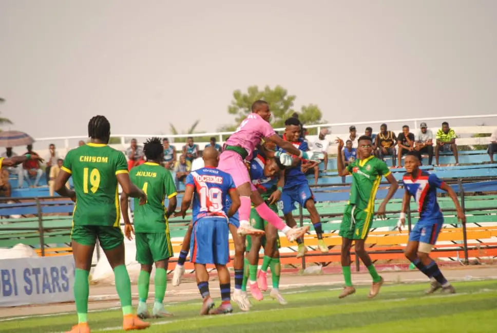 Cover image for Obasogie's heroics earns Bendel Insurance away point at Lobi