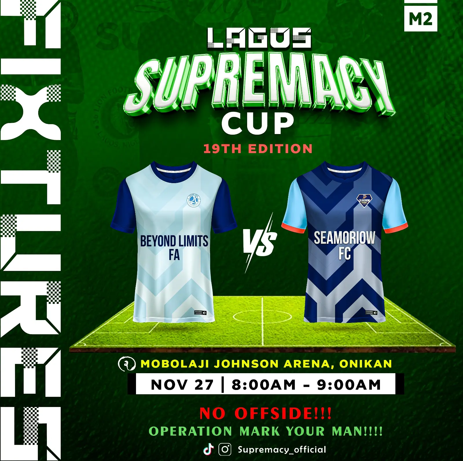 Cover image for LAGOS SUPREMACY CUP MEDIA:   We'll drench our opponents in goals rain - Broad City TM boasts