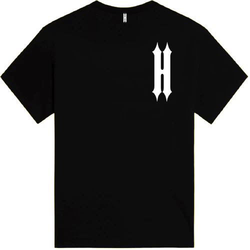 Black Plain Logo T-shirt