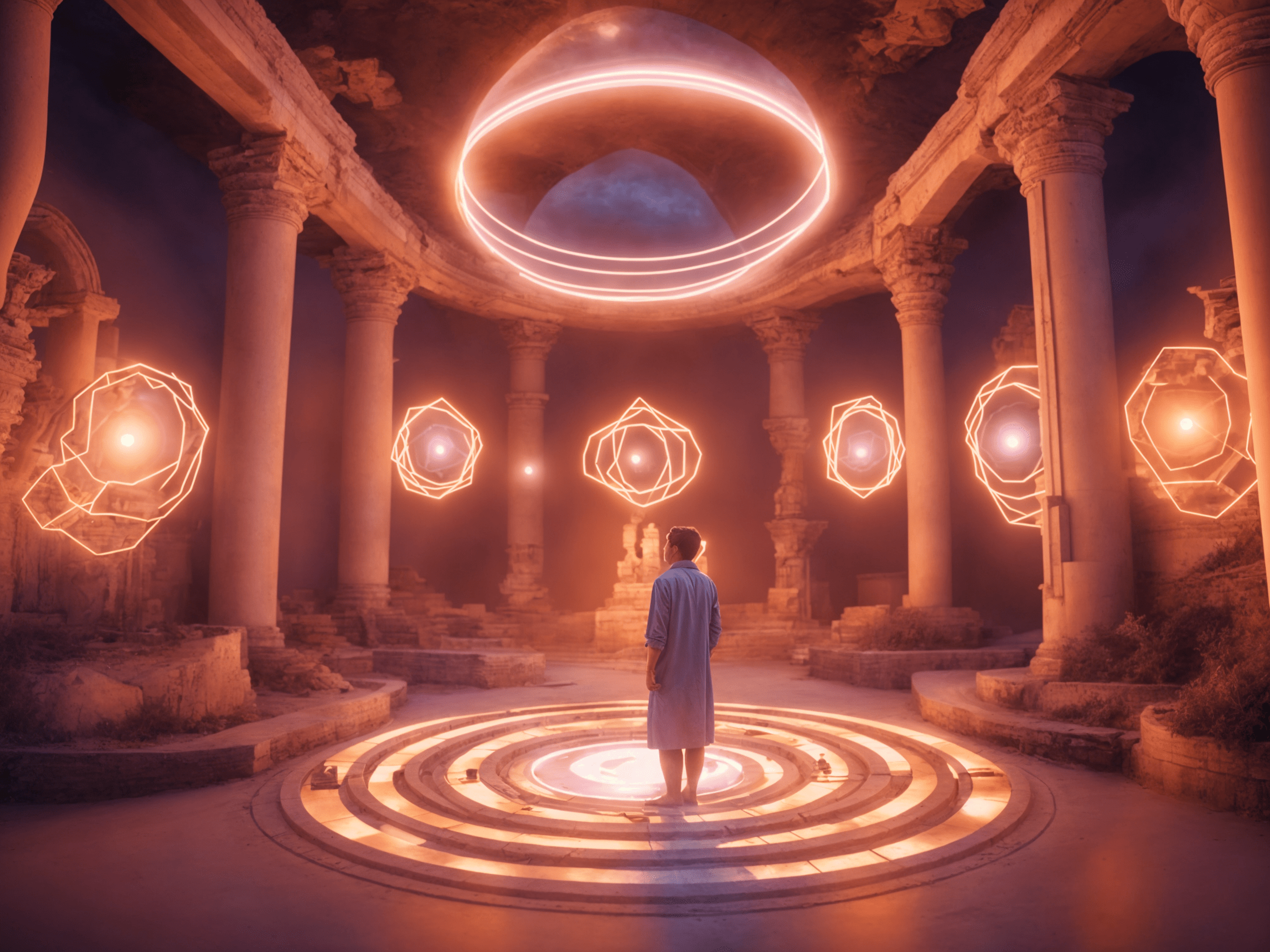 An ancient celestial temple
