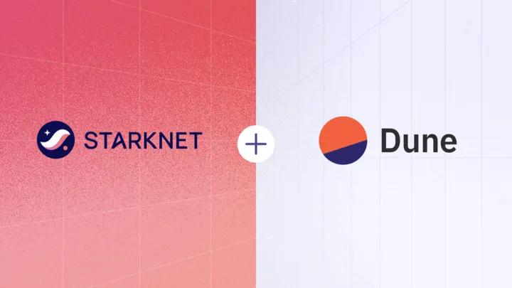 Starknet is now LIVE on Dune! - Blog | Dune
