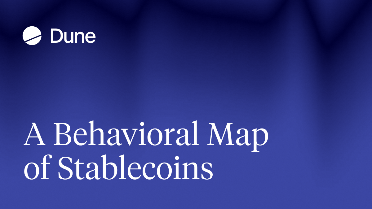A Behavioral Map of Stablecoins