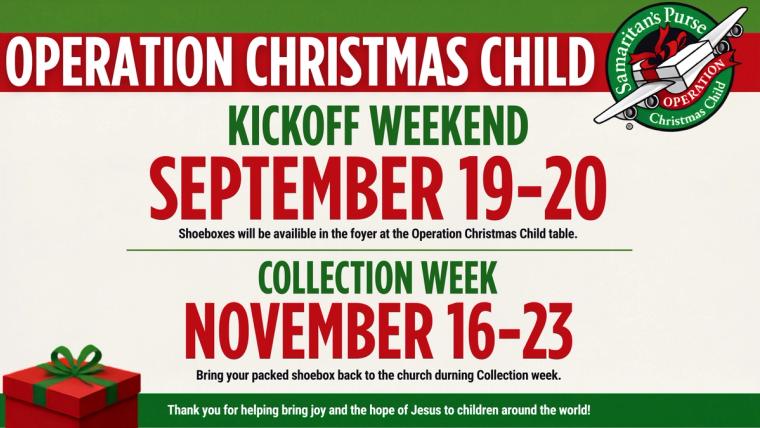 Operation Christmas Child | First Baptist Church of Palm Coast
