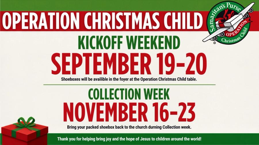 Operation Christmas Child | First Baptist Church of Palm Coast