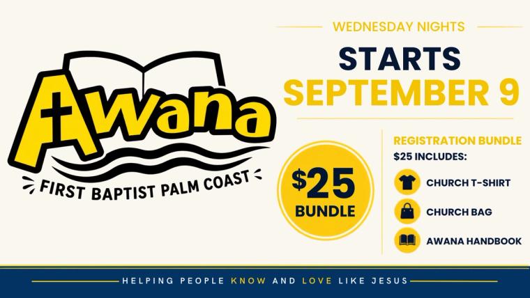 Awana - Fall 2026 | First Baptist Church of Palm Coast