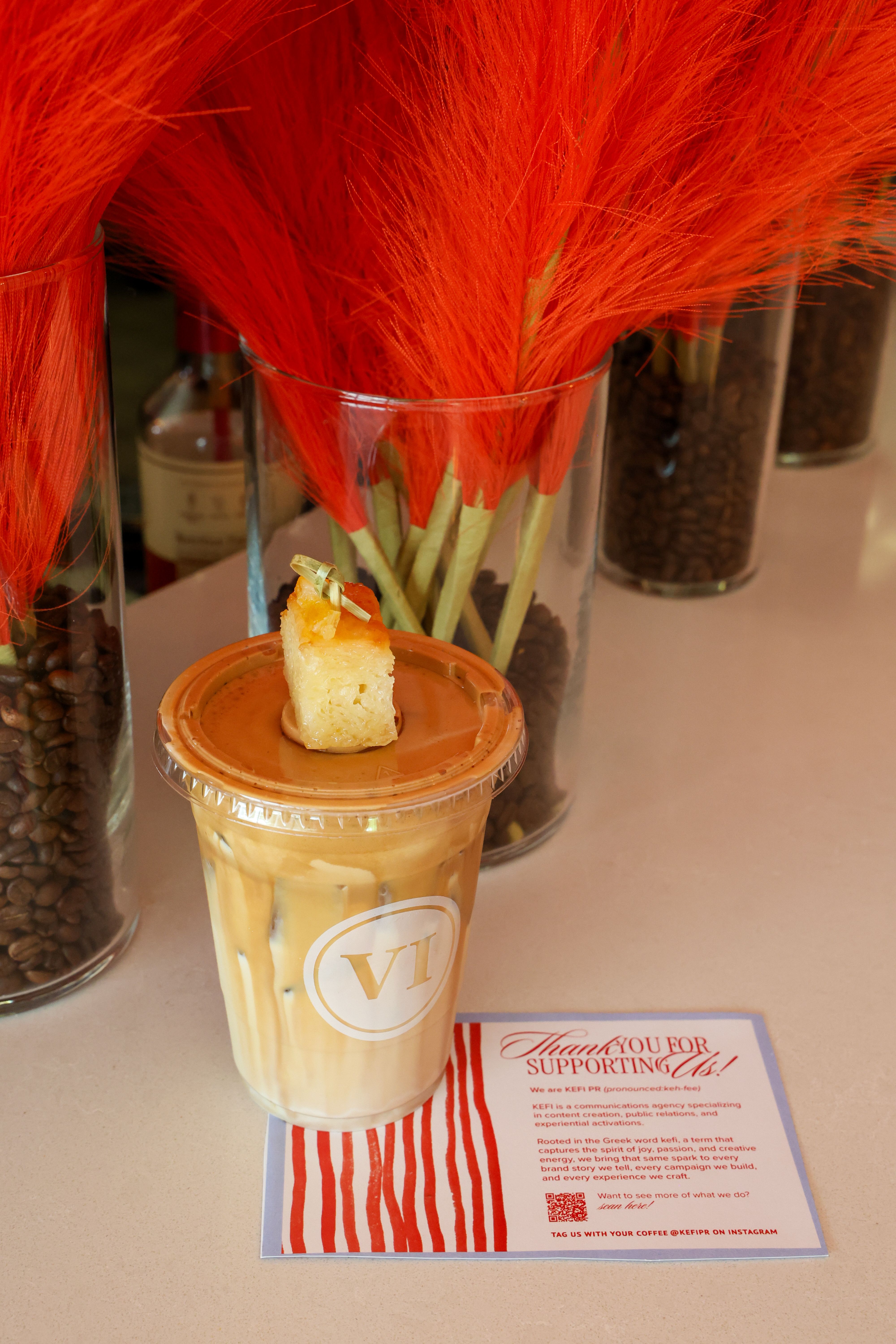 KEFI PR & VI Coffee Bar campaign
